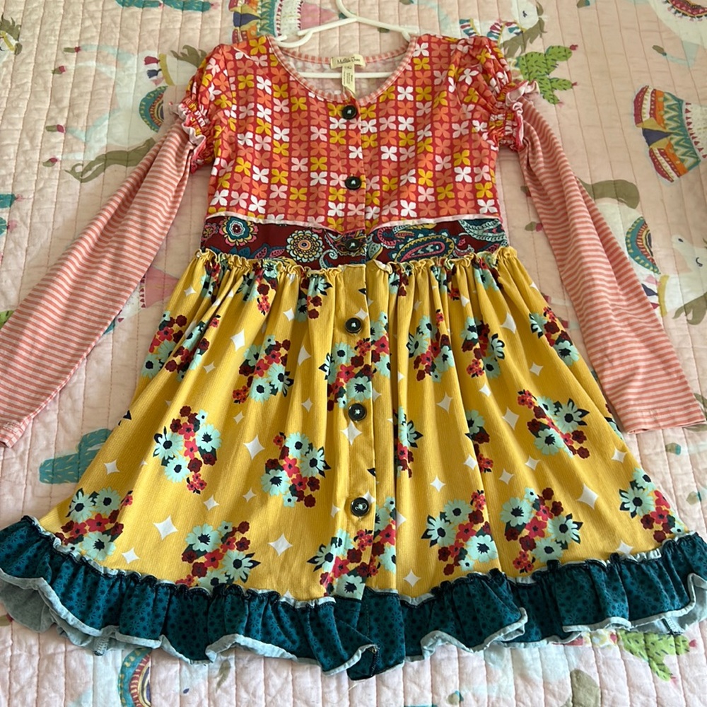 Matilda Jane Kids Casual Dress with Floral Patterns